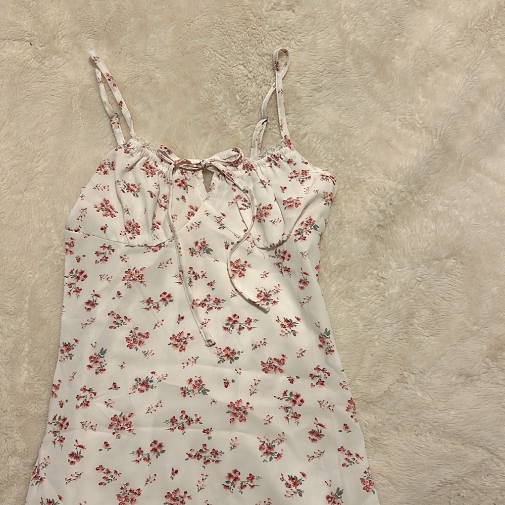 Shein | Lace Trim Floral Slip Dress
